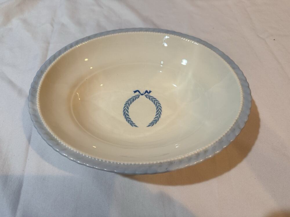 Steubenville Pottery Monticello Blue Oval Vegetable Serving Bowl – 9½”